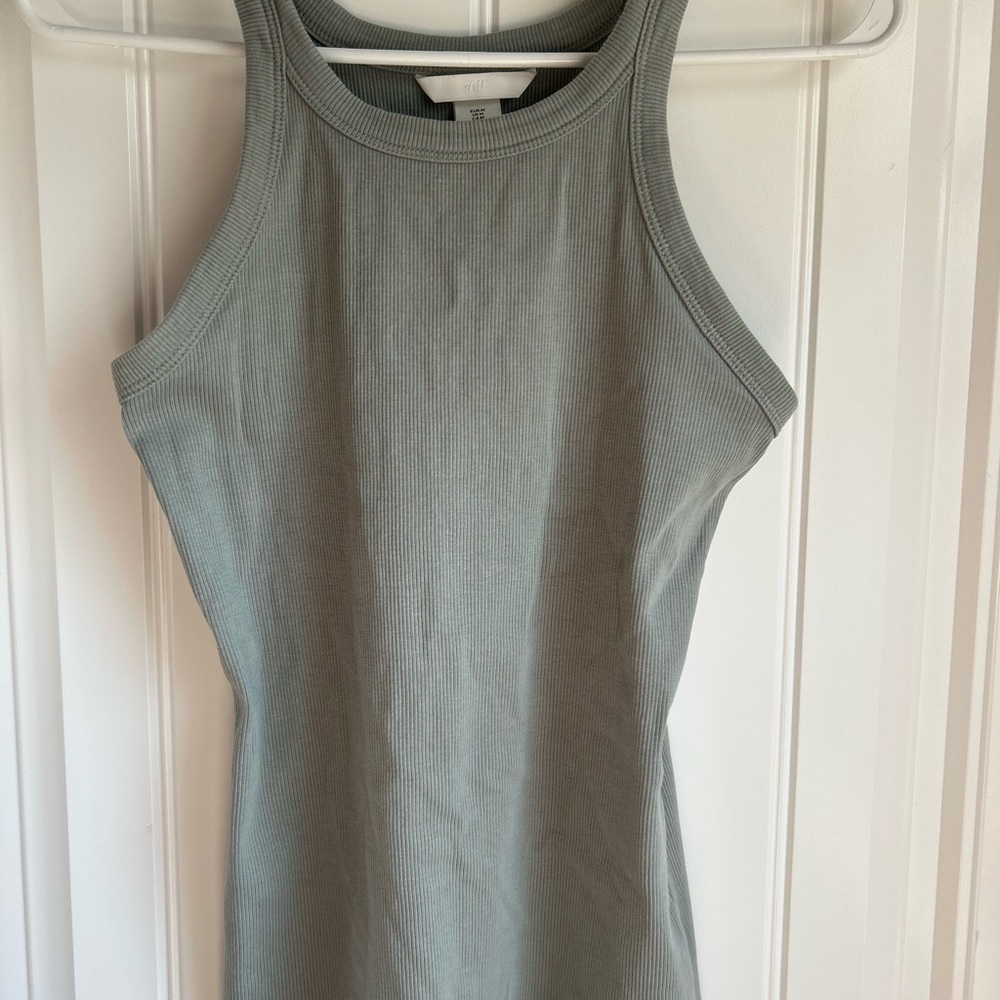 H&M Ribbed Tank Top - Light Gray - Picture 1 of 1